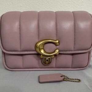 Coach Quilted Studio 19 Bag in Ice Purple